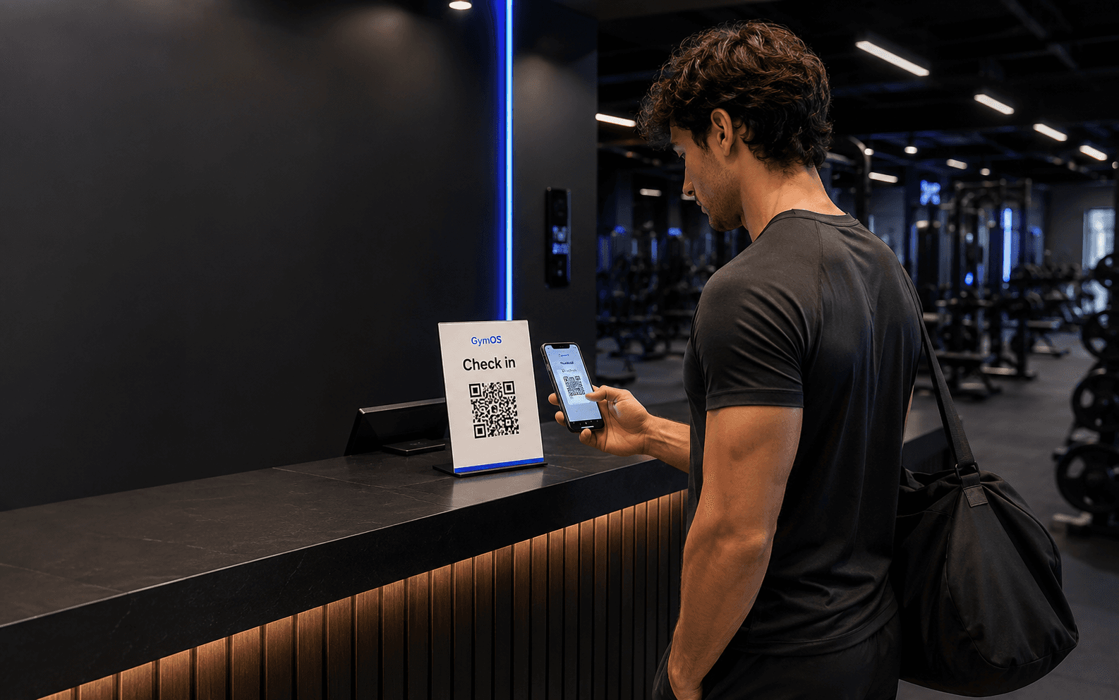 GymOS QR check-in